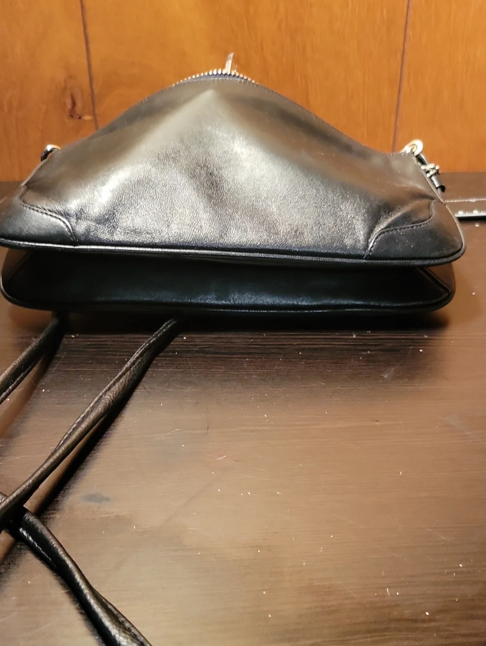 Vintage Coach Black Soft Glove-Tanned Leather Shoulder Bag #8314